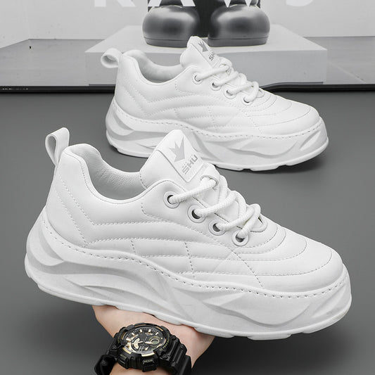 Men's Thick-Soled Anti-Skid Slip-On Casual Outdoor Breathable Lace-Up Sneakers
