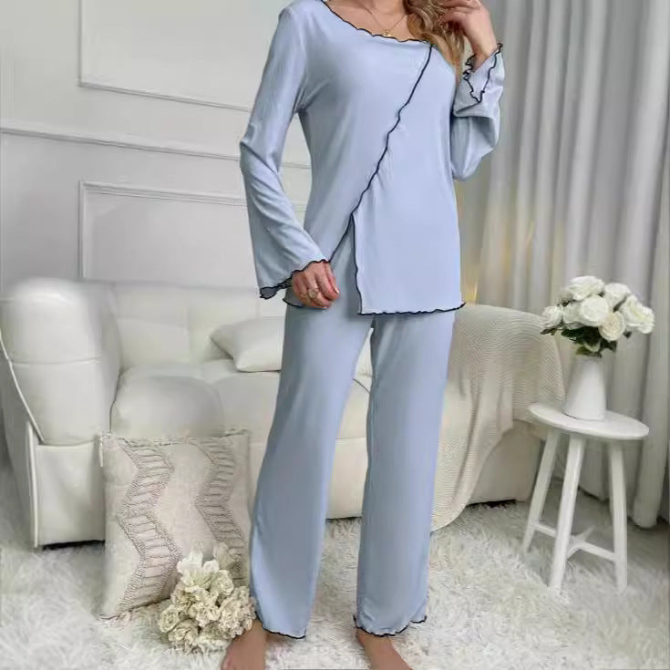 Top And Elastic Waistband Pants