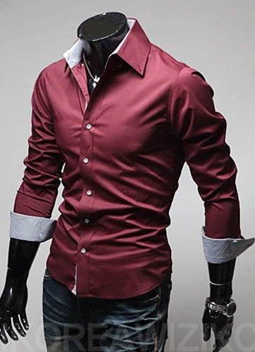 Plaid Casual Plus Size Men's Cotton Shirt