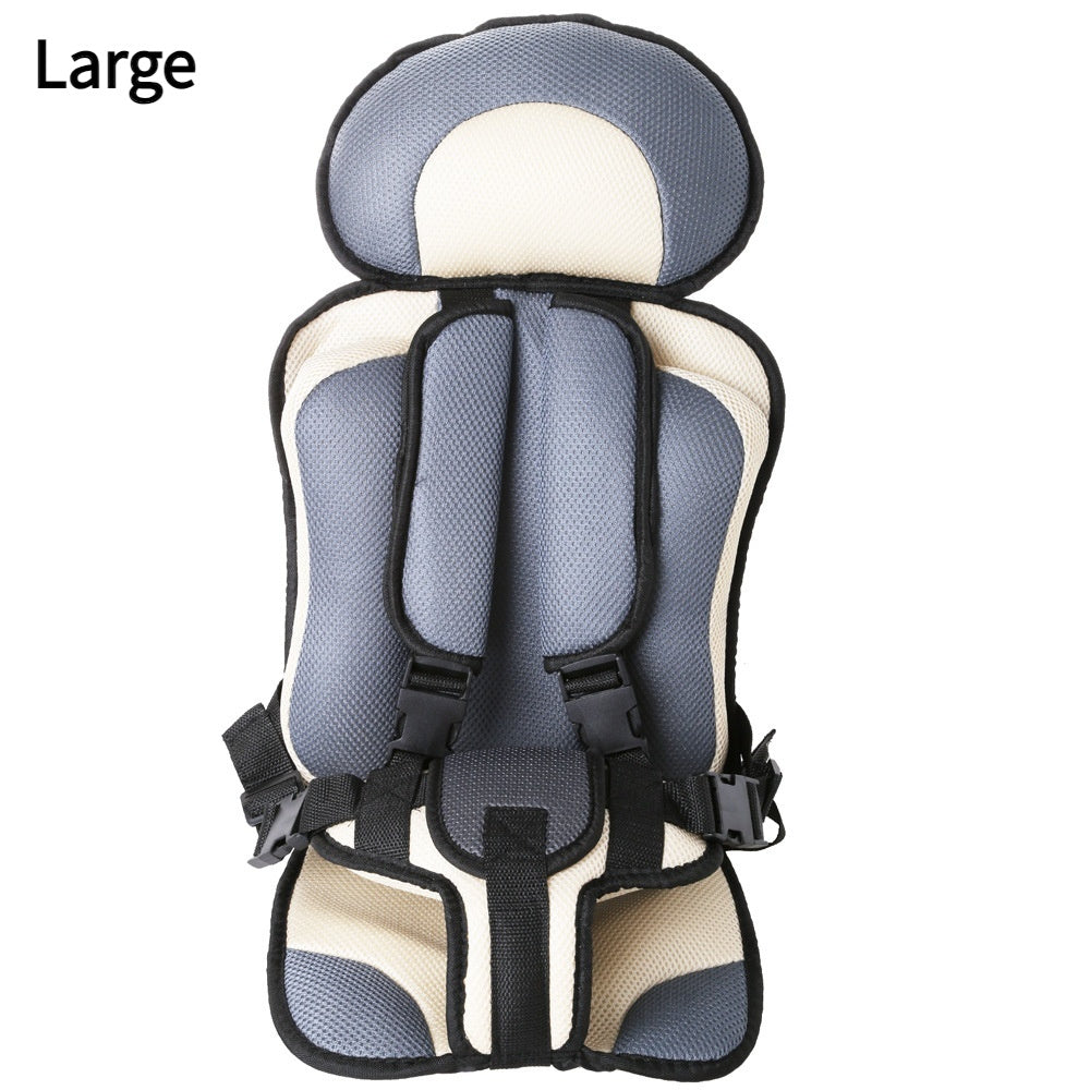 Portable Padded Baby Car Seat Mat with Safety Belt for Comfortable Seating Anywhere