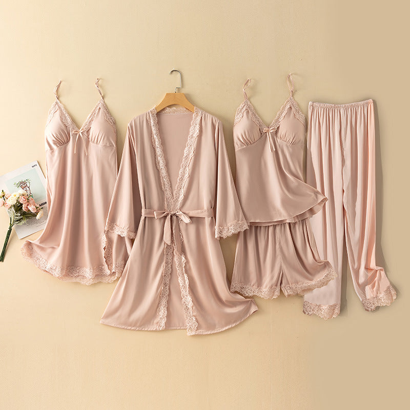 طقم بيجامة شورت نسائي بحمالات مبطنة للمنزل مقاس M-XL