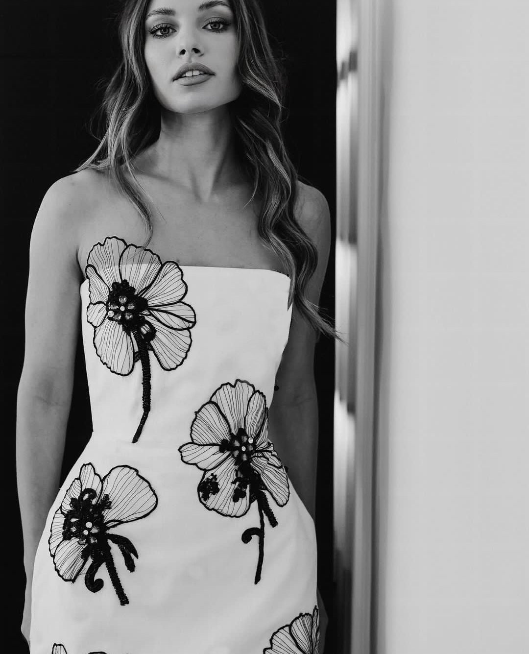 Bandage Decals Elegant Slim Dress