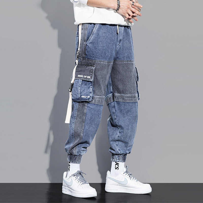 Men's Fall Loose Hip-Hop Workwear Jeans
