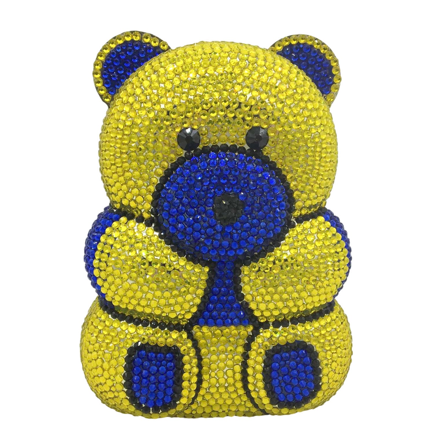 Fashion Bear Shape Rhinestone Party Banquet Bag 11x4x6CM PU