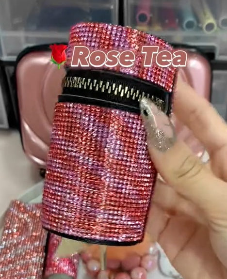 Mini porte-clés de rangement en soie pour écharpe 9,7 x 5 cm