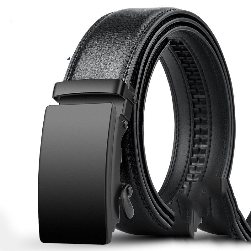 Ceinture homme en cuir de vachette pur avec boucle automatique, 3,5 cm de large, plusieurs tailles et couleurs