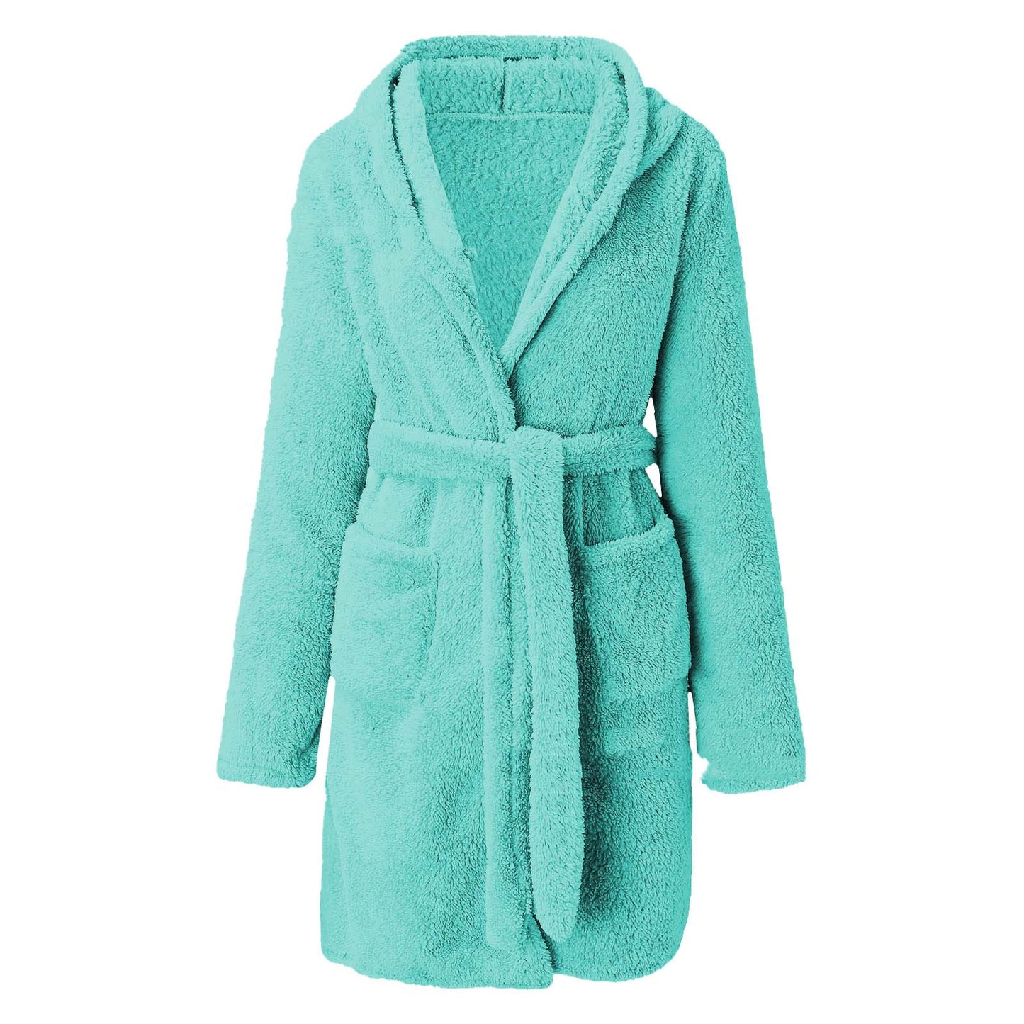 Coral Velvet Thickened Warm Winter Nightgown for Women Cute Duck Pajamas Lounger