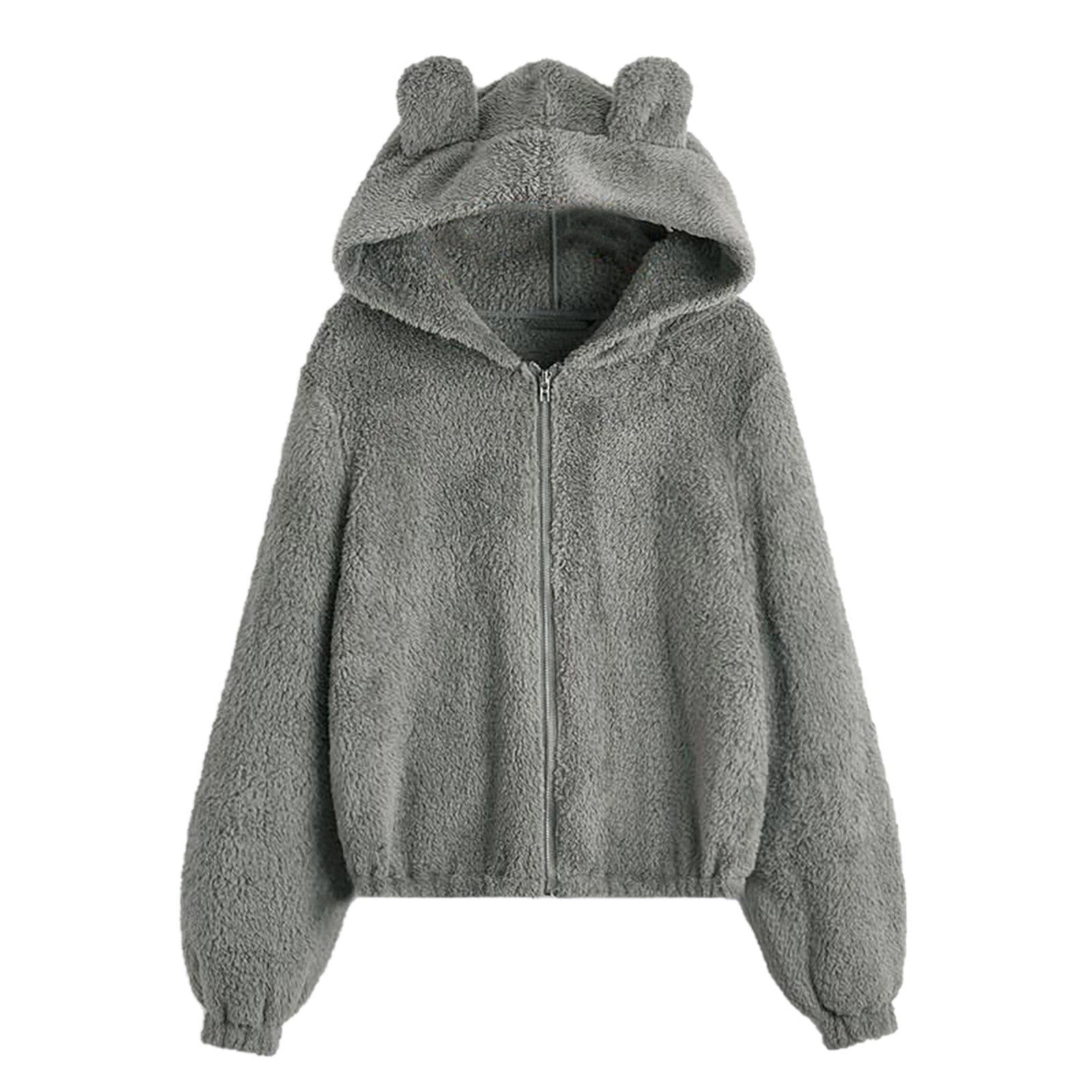 Pull tricoté ample à capuche pour femme, polyester, épaisseur moyenne