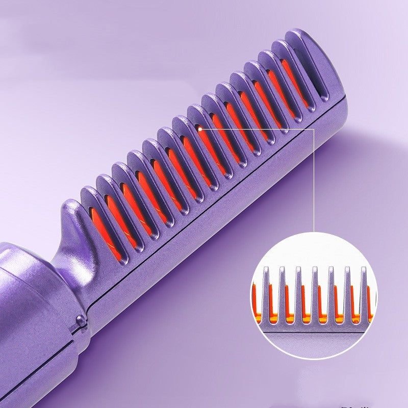 Brosse lissante et bouclante professionnelle sans fil à chauffage rapide et ions négatifs, outil de coiffure
