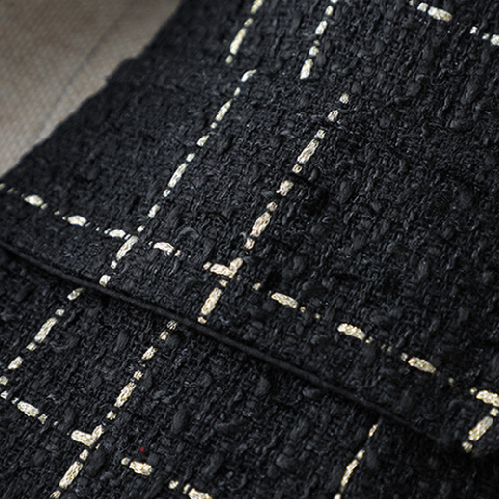 Foreign Tweed Slim Suit Collar Coat Lightly Dressed