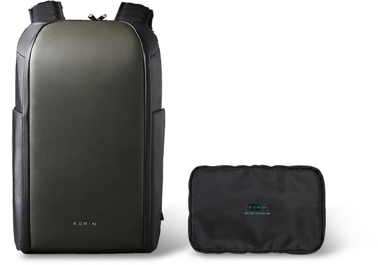 Men's Waterproof Anti-Theft Commuter Backpack 23L Polyester Fiber