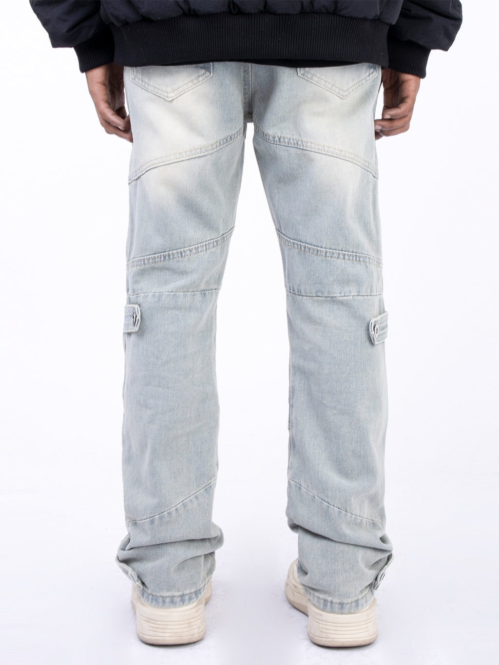 Pantalon droit en jean bleu clair American Retro
