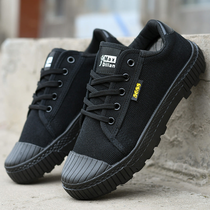 Men's High-Low Canvas Cloth Shoes Breathable Sports Sneakers
