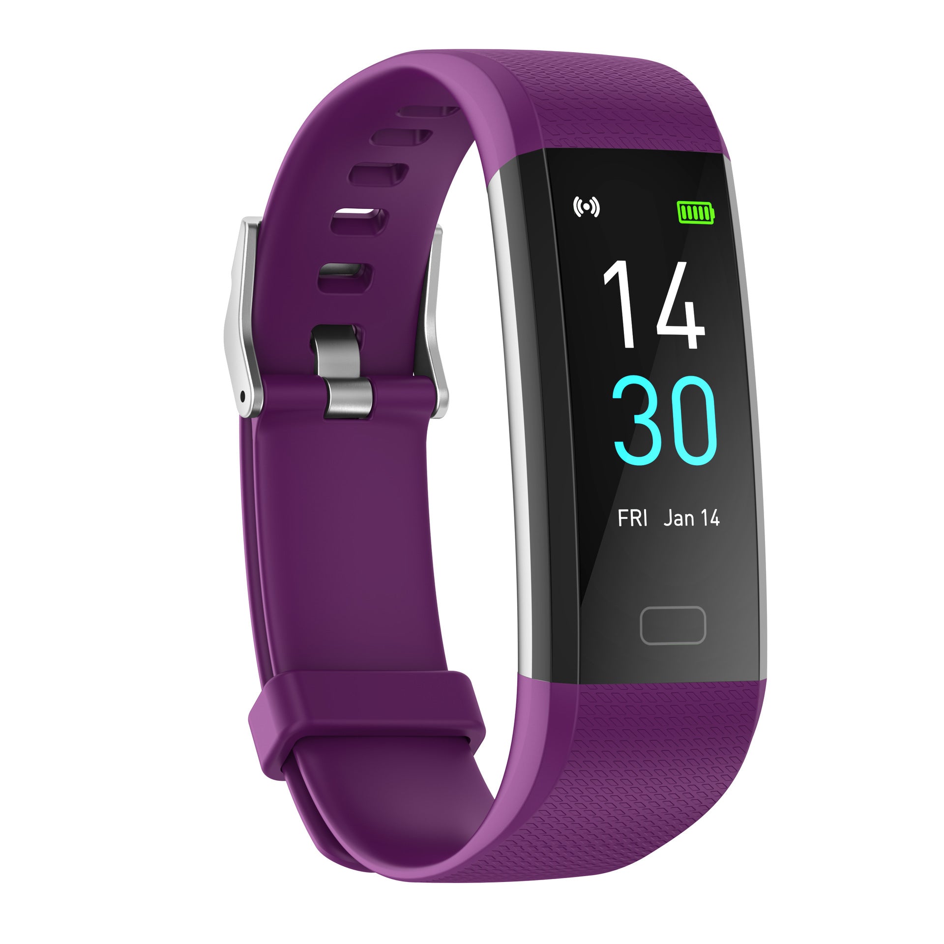 Smart Fitness Bracelet Watch with Heart Rate Meter and Step Counter