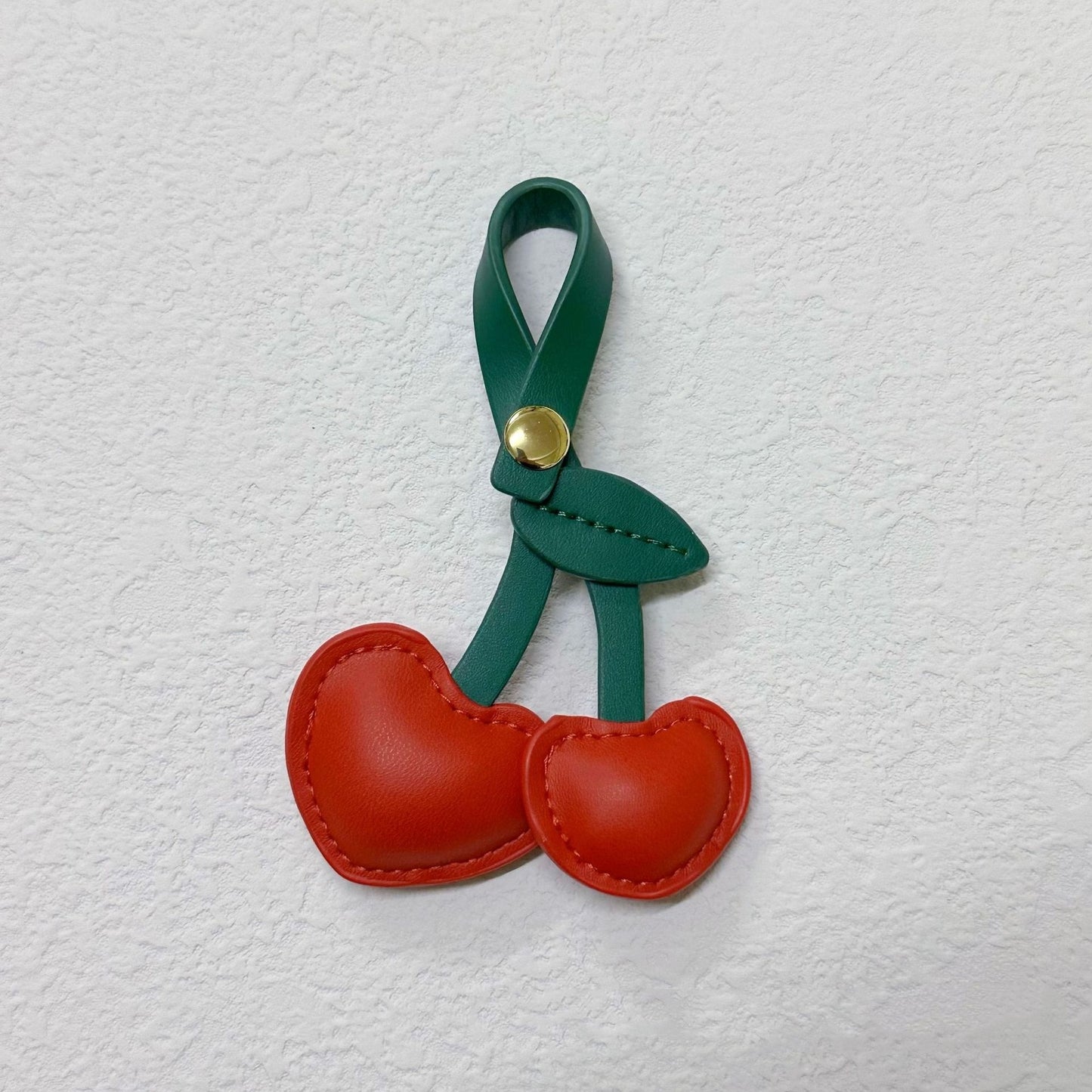 Cute Three-dimensional Peach Heart Cherry Cherry Handbag Pendant