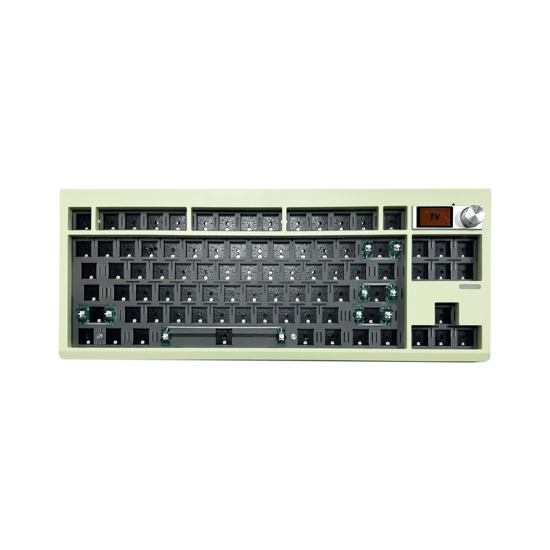 Kit clavier mécanique DIY avec Hot Swap, rétroéclairage RVB et molette - 43x15x5cm