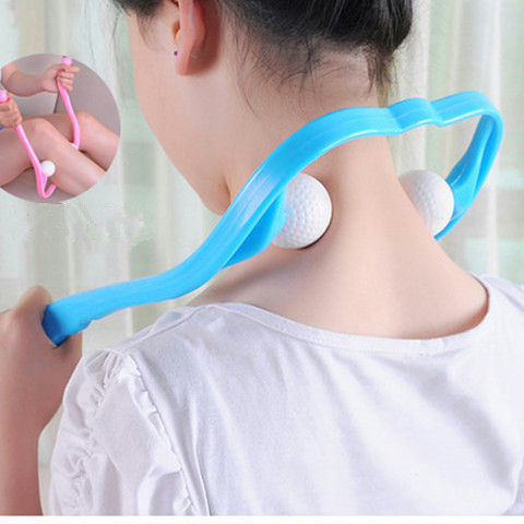 Plastic Neck and Shoulder Pressure Point Massage Roller for Trigger Point Relief