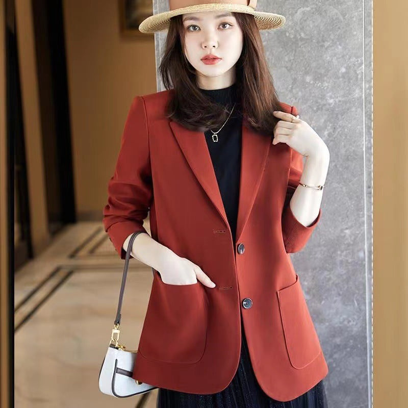 Women's Plus Size Blue Polyester Suit Jacket Small