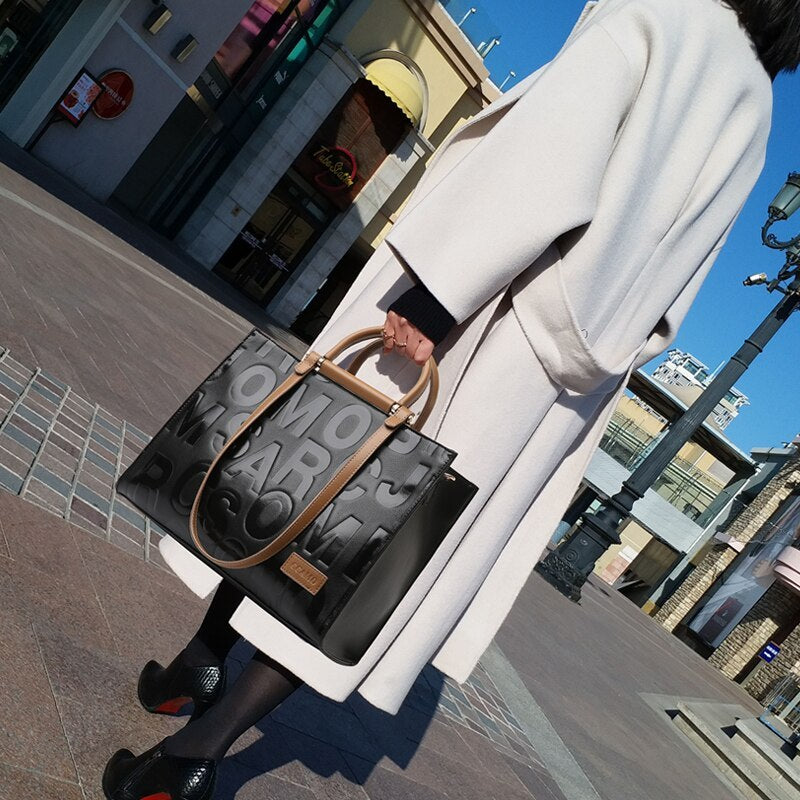 Autumn Winter Fashion PU One-Shoulder Messenger Bag