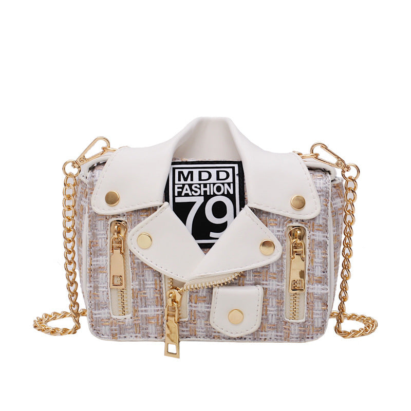 Clothes shape bag chain messenger bag