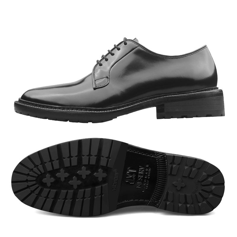 Chaussures décontractées en cuir PU à semelle en caoutchouc style rétro américain