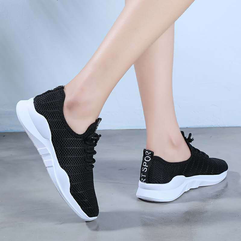 Korean Style PU Sneakers with Cross Lacing for Spring & Summer