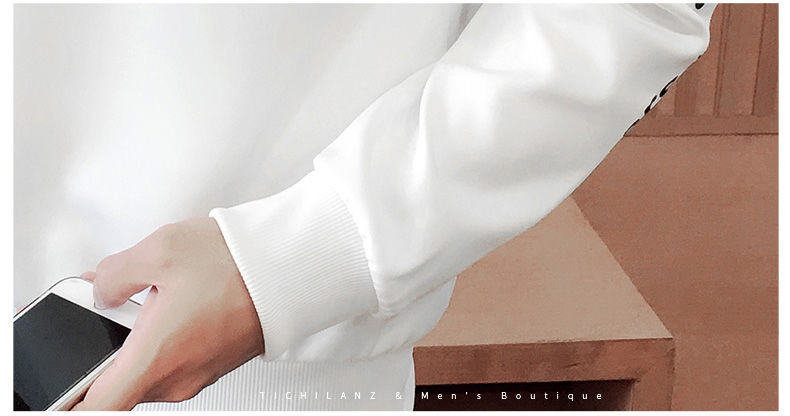 Men's White Polyester Sweater Available in Multiple Sizes