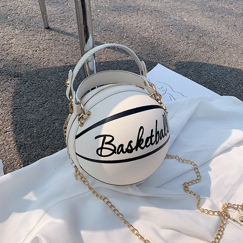 Sacs ronds personnalisés en polyuréthane avec fermeture éclair pour le basketball et le football féminin