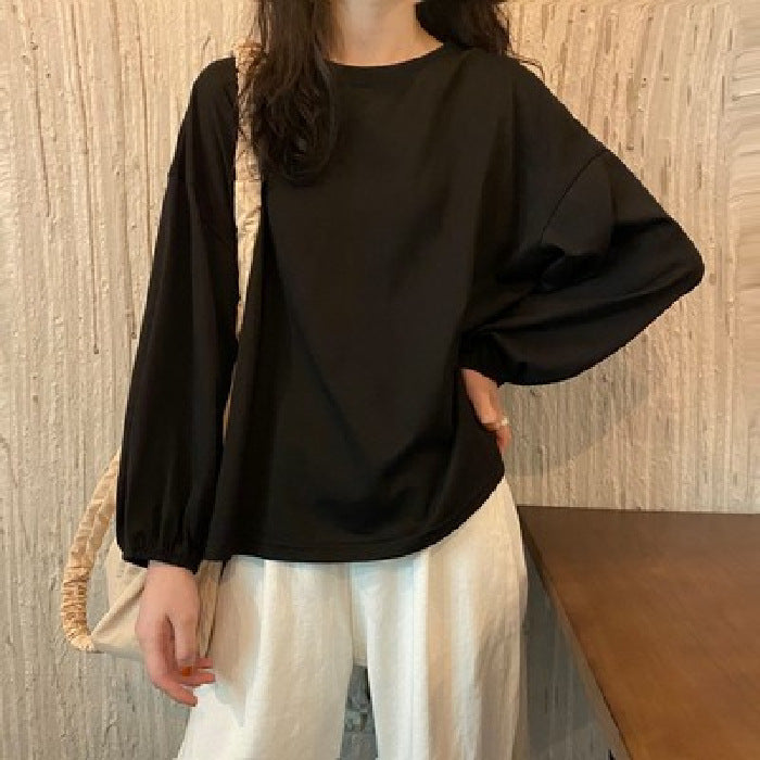 Slimming Lantern Sleeve Sweater Pullover