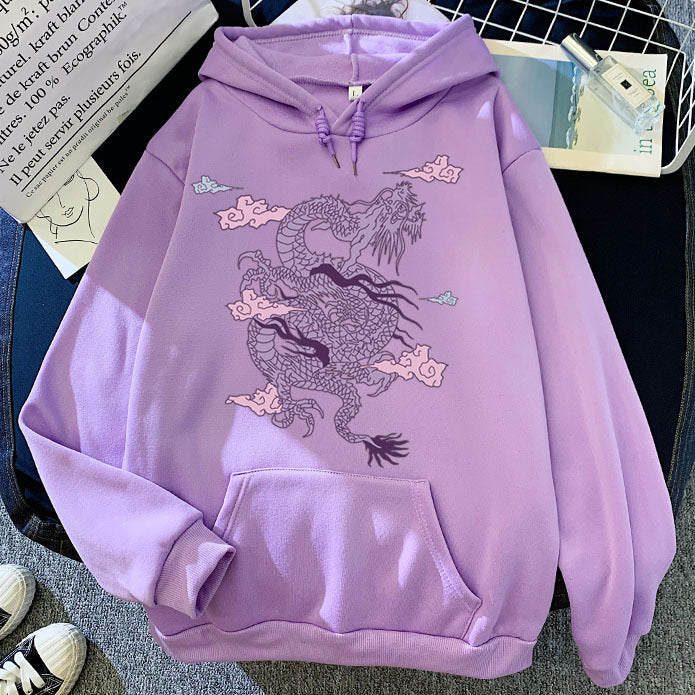 Pulls à capuche Dragon Chinois pour hommes