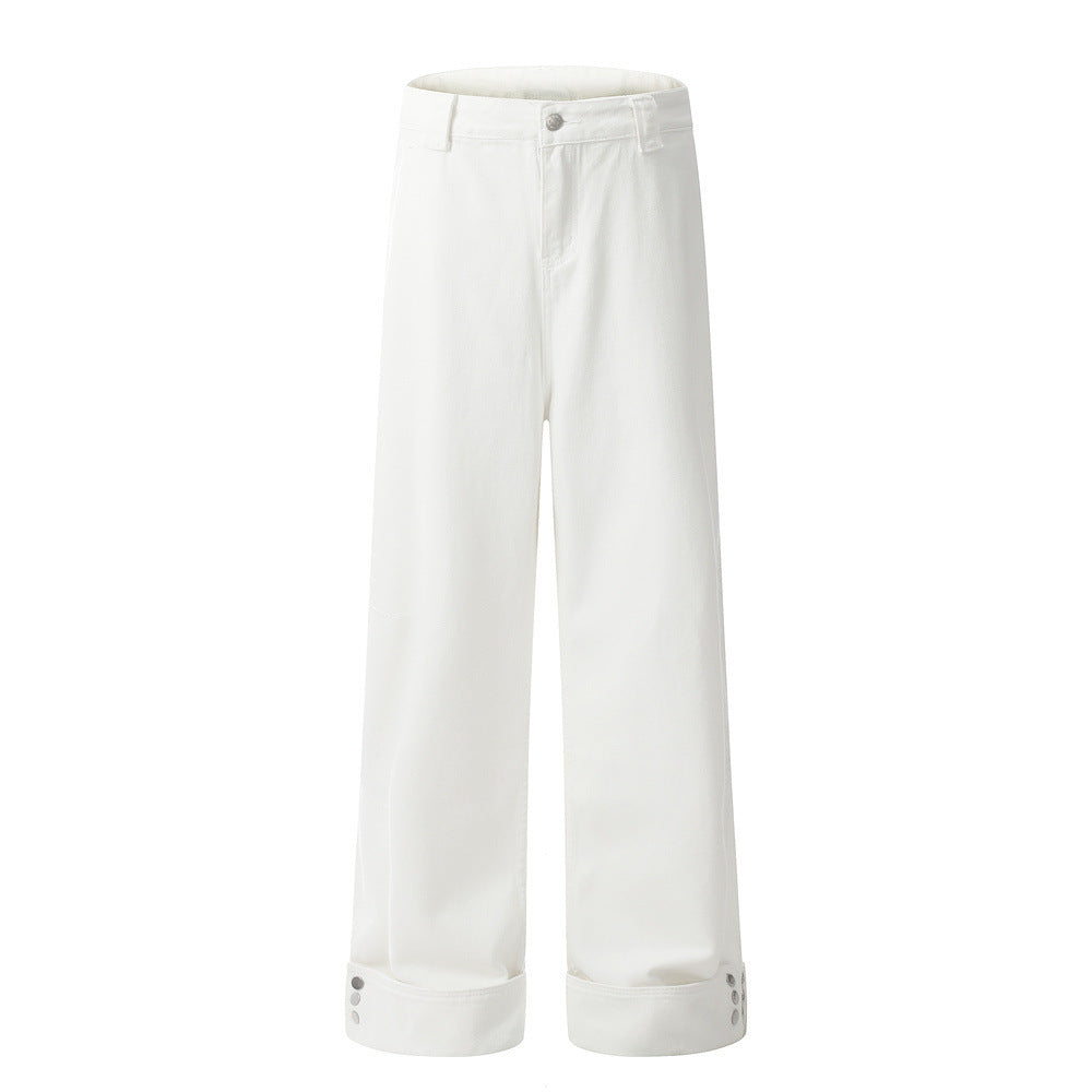 Loose Wide Leg Denim Jeans for Men