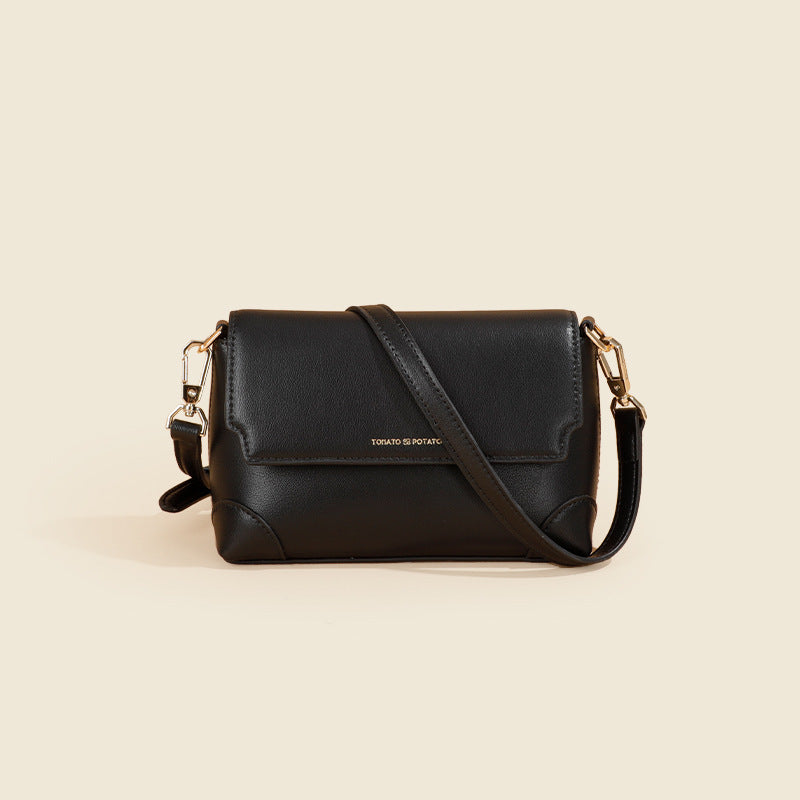 High-Grade Genuine Leather Small Square Crossbody Bag for Women – Spring Style
