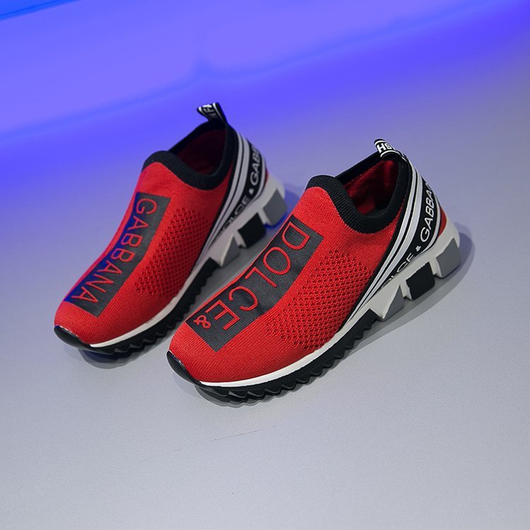 Unisex Fly woven breathable round toe sneakers