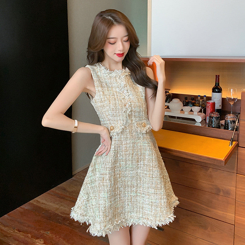 Fashion Two-Piece Coat, Vest & Dress Set