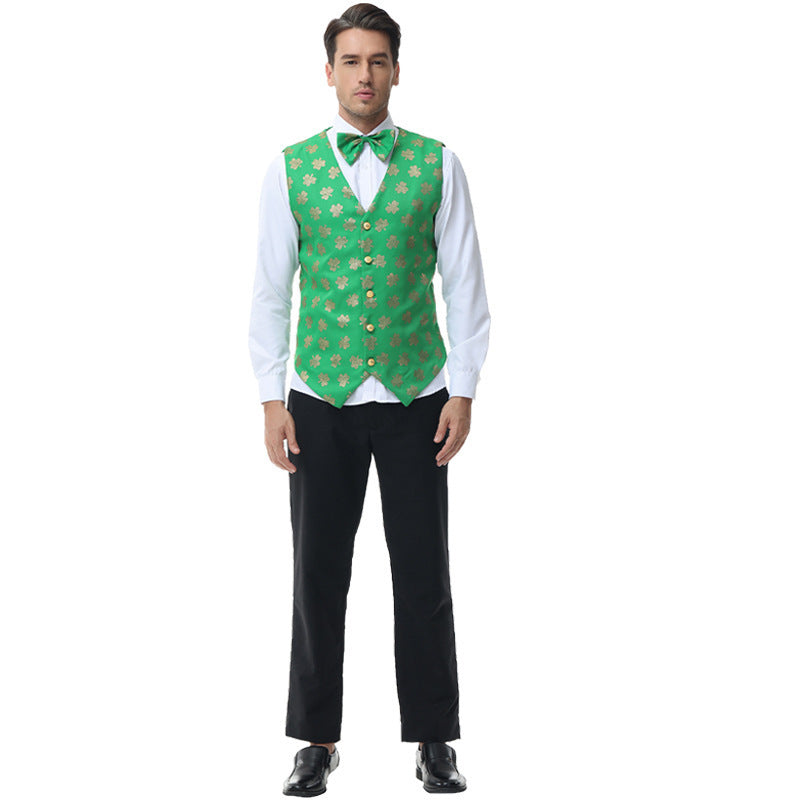 Robe de festival de bière traditionnelle en fibre de polyester verte