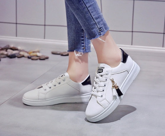 White Mesh Small Shoes with Cross Straps and Rubber Sole