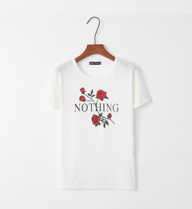 Women’s Summer Casual Cotton Loose Short Sleeve Blouse Top