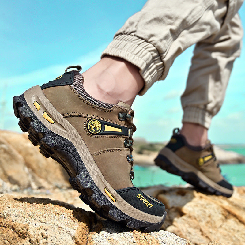 Men's Non-Slip Wear-Resistant Low-Top Casual Hiking Shoes