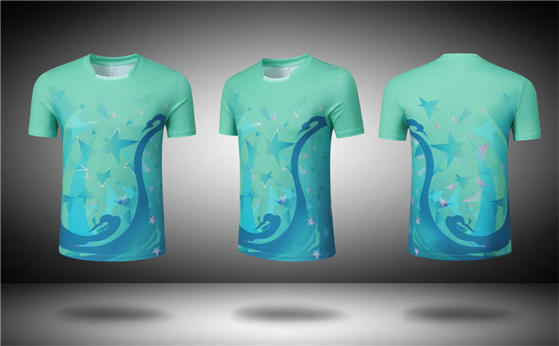 Badminton Volleyball Table Tennis Short-Sleeve Sportswear Set