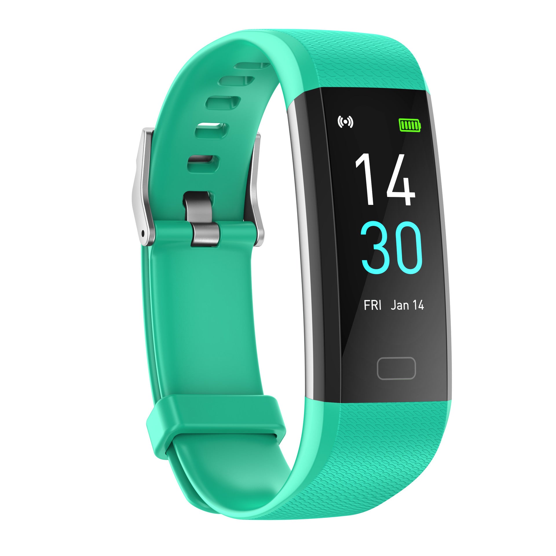Smart Fitness Bracelet Watch with Heart Rate Meter and Step Counter