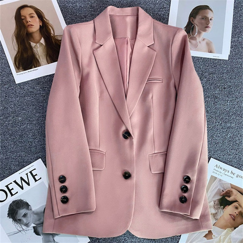 Casual Temperament Spring Autumn Street Style Small Suit Top