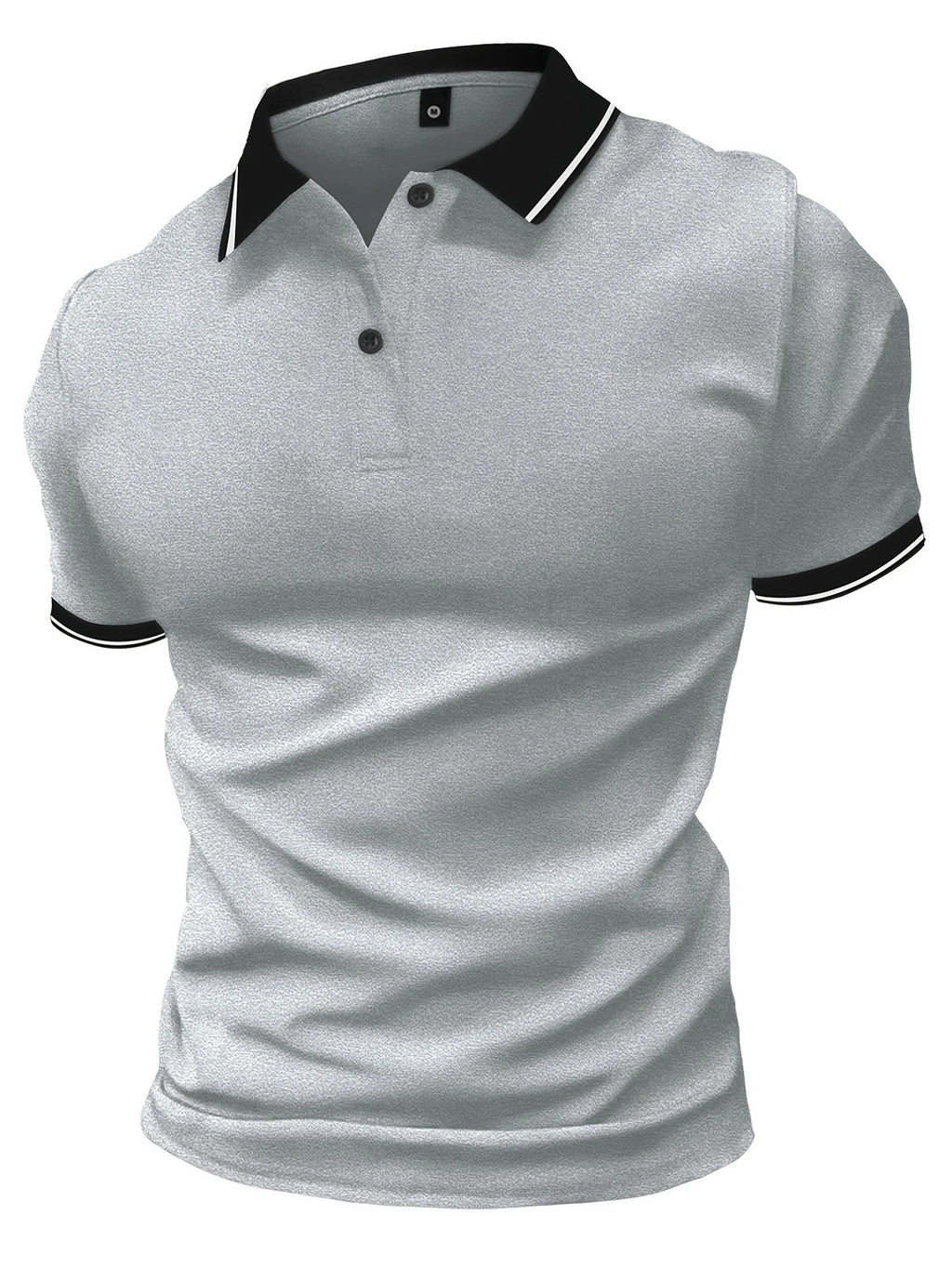 Slim Fit Polo Shirt Lapel Short Sleeve Golf Sports Top