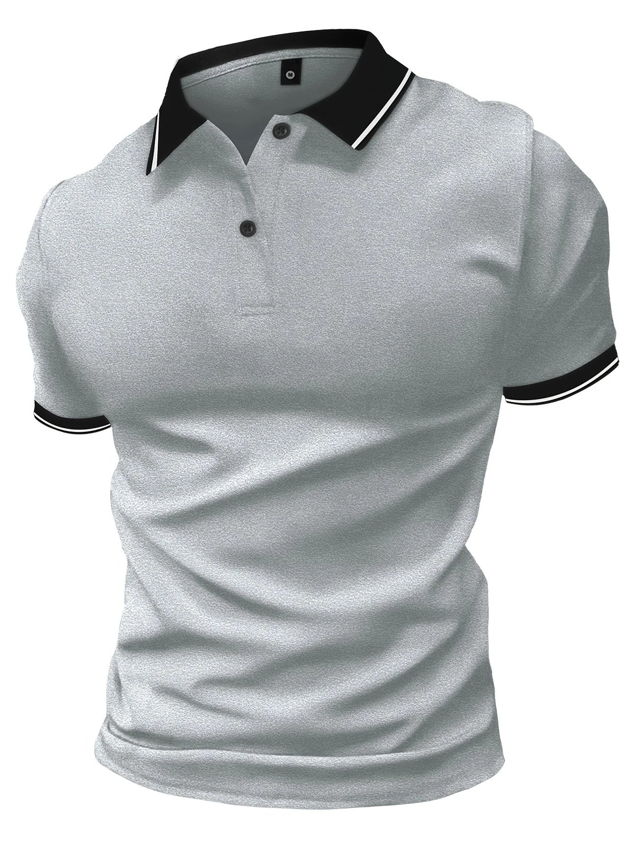 Slim Fit Polo Shirt Lapel Short Sleeve Golf Sports Top