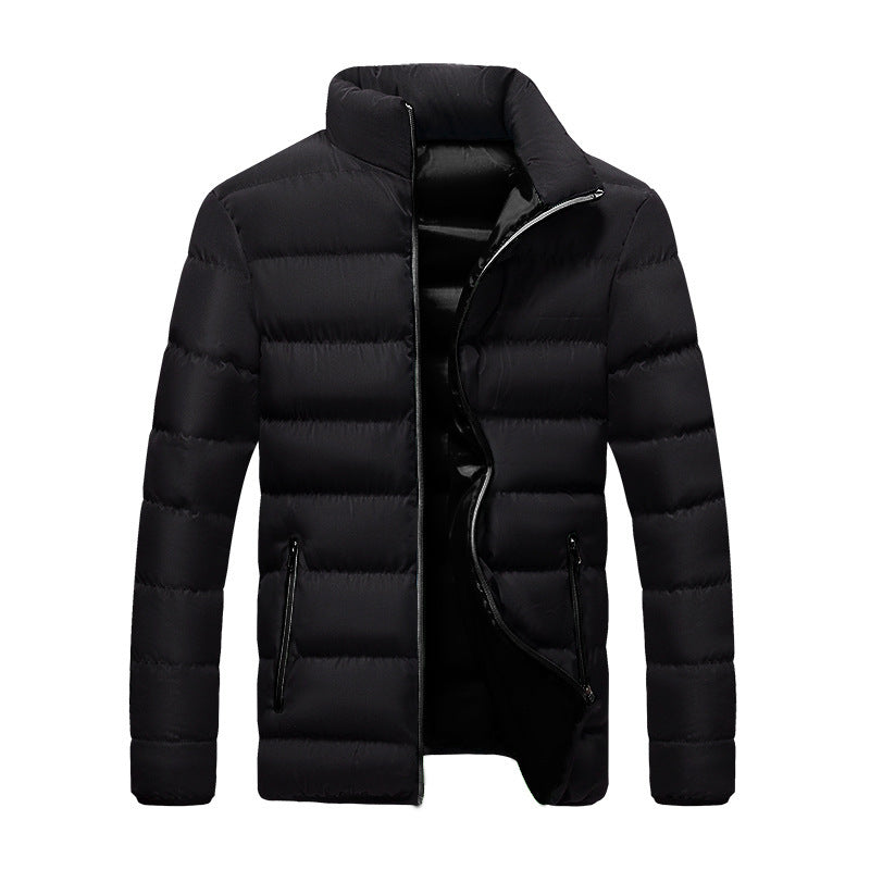 Men's Slim Fit Winter Jacket Thickened Cotton Coat Plus Size Breadwear