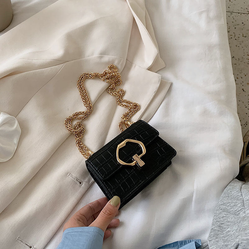 Western Style PU One Shoulder Small Square Messenger Bag
