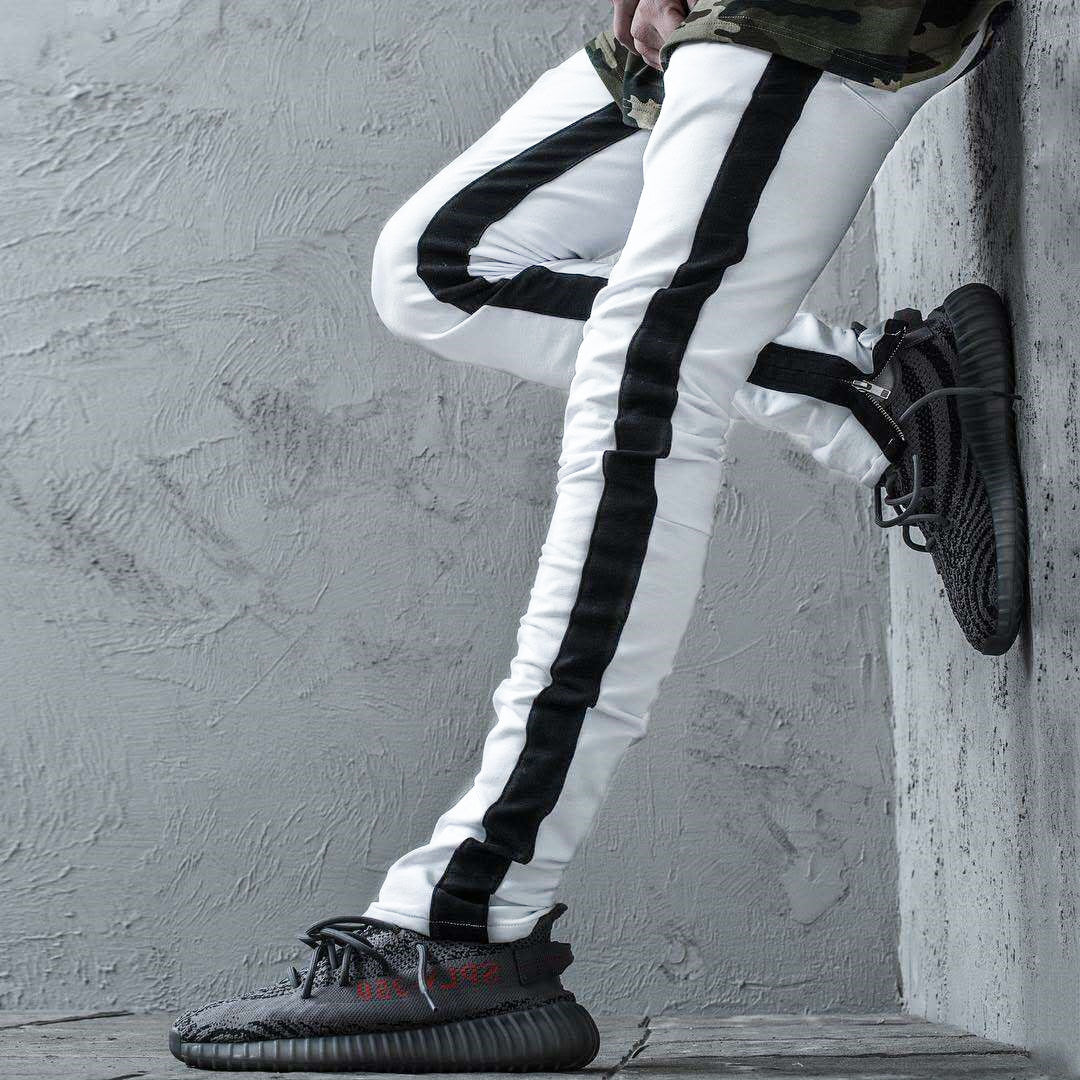 Men's Slim Fit Workout Jogging Pants with Zipper Pockets