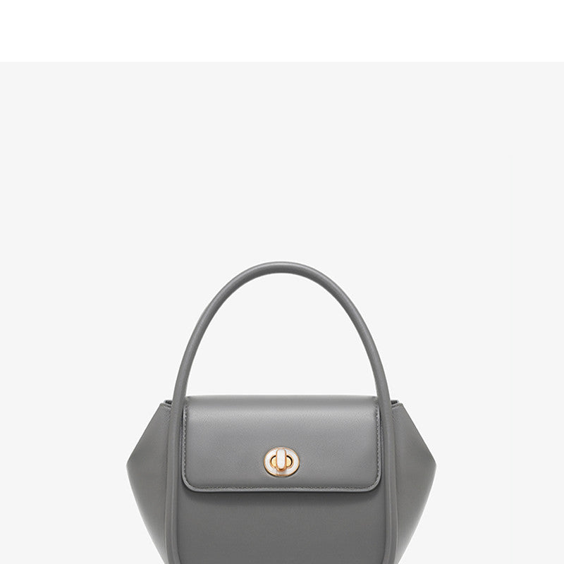 Leather Wing Tote Crossbody Bag with Buckle Closure