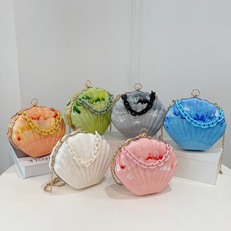 Sac bandoulière à chaîne unie à épaule unique disponible en plusieurs couleurs