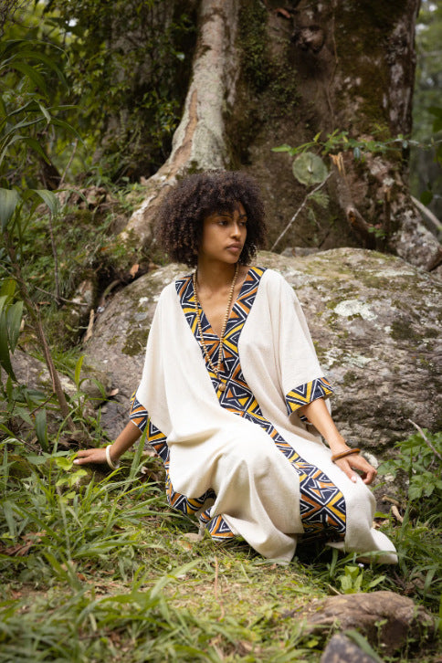 Gulf Woman’s Handmade Maxi Robe with Pocket Skirt