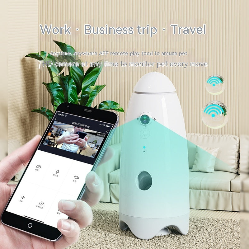 Smart USB Charging Cat and Dog Feeder 270mm White ABS